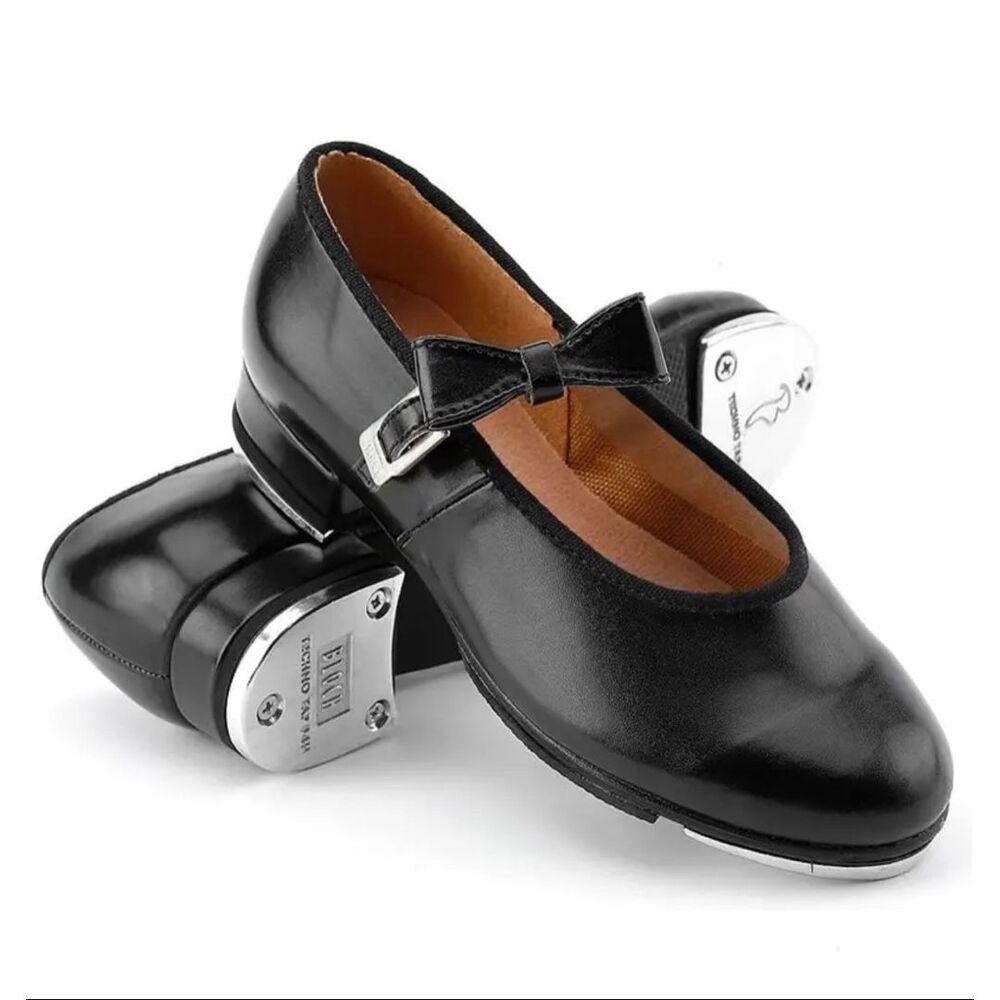 Bloch Girls Merry Jane Tap Shoe Black Size 10